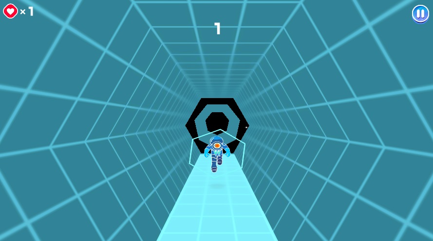 Electron Dash gameplay preview: neon tunnel runner
